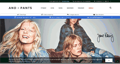 Desktop Screenshot of andpants.com